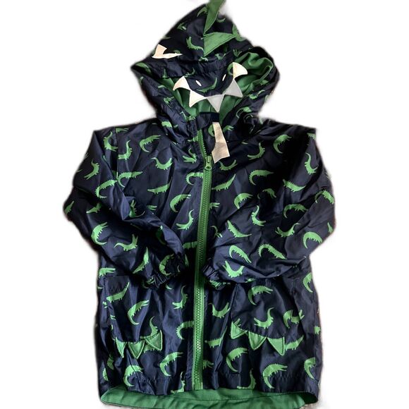 Kids Alligator Lightweight Zip Up Jacket - Size 4T - Picture 1 of 4